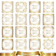 Wall Mural - Golden frames