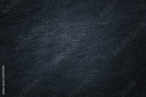 Fotografie, Obraz Dark grey black slate background or natural stone texture.