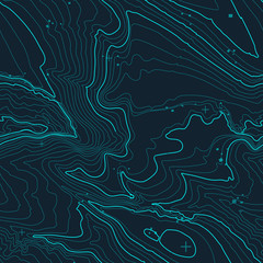 Topographic map background concept with space for your copy. Topography lines art contour , mountain hiking trail , Shape vector design. Computer generated .