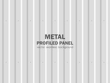 Vector Illustration: Seamless Background Of Metal Profiled Panel