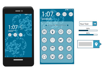 the user interface blue