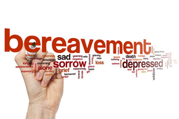 Sticker - Bereavement word cloud