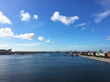 Copenhagen, The Capital Of Denmark. The Picture Is Taken In Nordhavn, In The North-eastern Part Of The City. This Is The Channel Between The Amager Island To The Left, And The "mainland" To The Right.
