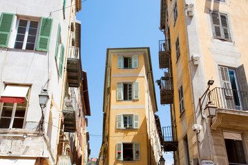 Wall Mural - FRANCE. Old town architecture of Nice on French Riviera