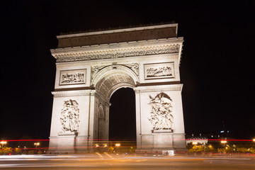 Wall Mural - Famous Arc de Triomphe in Paris, France