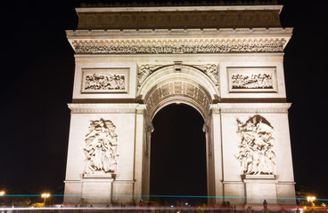 Wall Mural - Famous Arc de Triomphe in Paris, France