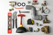 © Africa Studio - Plumber tools isolated on white