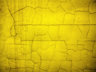 Wall Mural - background made with a texture of a yellow wall