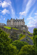 Edinburgh Castle over blue sky
