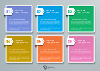 Wall Mural - infographics web banner & label design