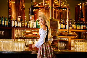 Wall Mural - Smiling waitress