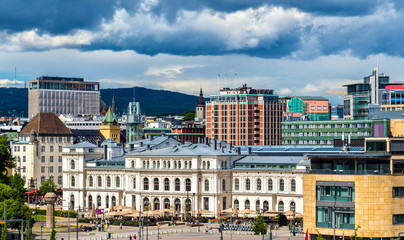 Canvas Print - View of Oslo city centre