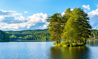 Canvas Print - Sognsvann lake north of Oslo