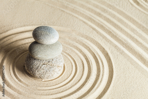 Naklejka na szybę Zen stone garden