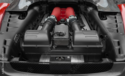 Photo  Engine inside Super Racing Car