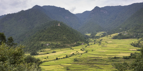 Wall Mural - Mountains in Bhutan