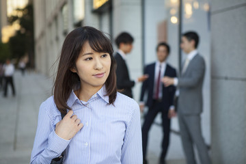 Sticker - Portrait of beautiful business woman