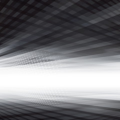 Leinwandbilder - Abstract virtual perspective space background in black.