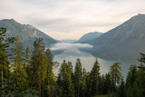 Fototapeta Góry - 
Hiking in the Tyrolean Alps / Morning at the Achensee