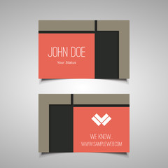 Wall Mural - business or gift card design with abstract background