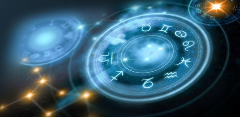 Wall Mural - astrology horoscope background