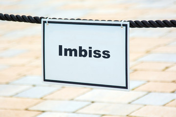 Wall Mural - Schild 119 - Imbiss