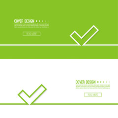 Vector background with check 