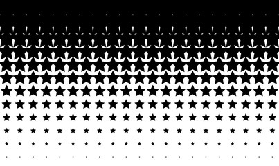 Wall Mural - gradient background with stars halftone dots design