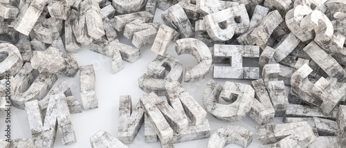 concrete letters