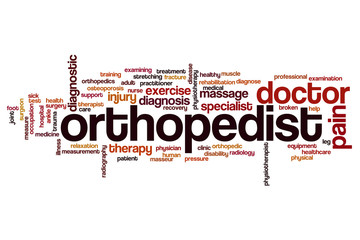 Sticker - Orthopedist word cloud