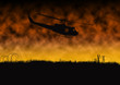 © Keith Tarrier - Silhouette of Vietnam war helicopter