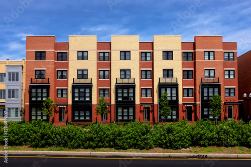 Modern Apartment Buildings On A Sunny Day With Blue Sky This Modern Apartment Buildings On A Sunny Day With Blue Sky