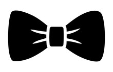 Bow Tie Or Bowtie Fashion Accessory Flat Icon For Apps And Websites