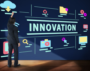 Wall Mural - internet high-tech digital icon graphic concept