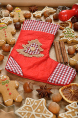 Wall Mural - Various Christmas gingerbread