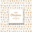 © Pixasquare - Gold Merry Christmas Elements Card Background