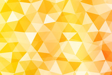 Abstract Low Poly Orange Background. Vector Illustration. For Idea Your Banner, Presentation