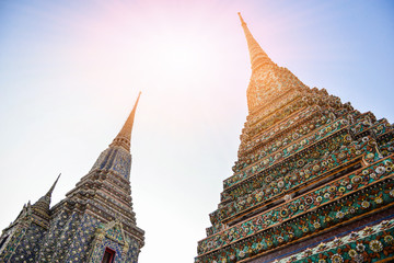 Beautiful temple pagoda in Thailand