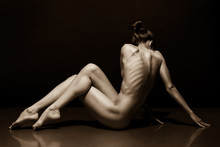 Art Photo Of Sexy Nude Woman Black And White 