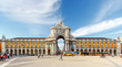 LISBON,PORTUGAL - OCTOBER 12,2012 : Famous arch at the Praca do