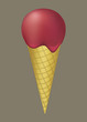 Ice Cream cone Illustration