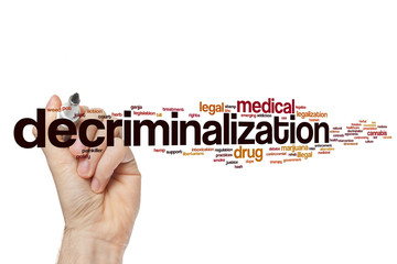 Wall Mural - Decriminalization word cloud