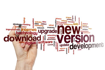 Wall Mural - new version word cloud