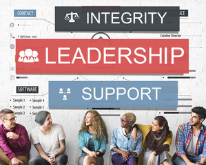 Wall Mural - Leadership Lead Guiding Support Integrity Concept