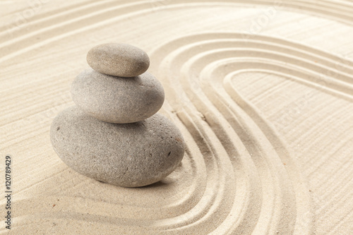 Naklejka dekoracyjna japanese garden zen stone