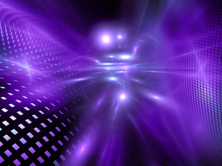 Wall Mural - Purple lights - Abstract Futuristic Background