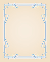 Wall Mural - Vector art nouveau card.