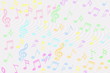 © gv image - colorful Music notes background