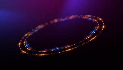 Wall Mural - circular lens flare. abstract rotational galaxy. beautiful ellipse border. luxury shining hole. rota