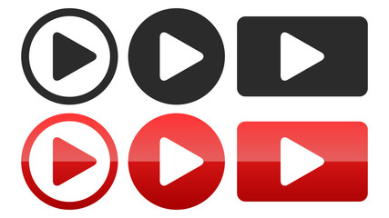 Isolated Play Buttons / Icons